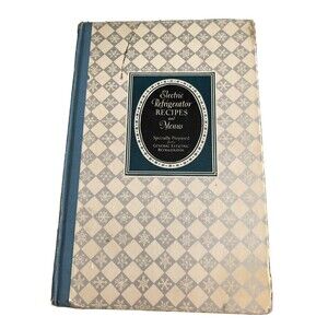 Electric Refrigerator Recipes and Menus Hardcover 1927 GE 5th Edition 1929